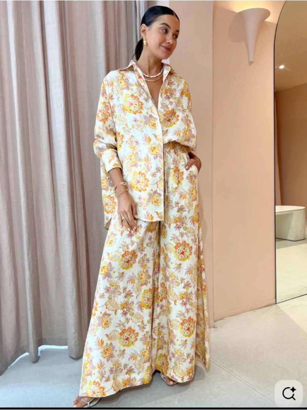 Kinney Hampton Pant Linen Floral